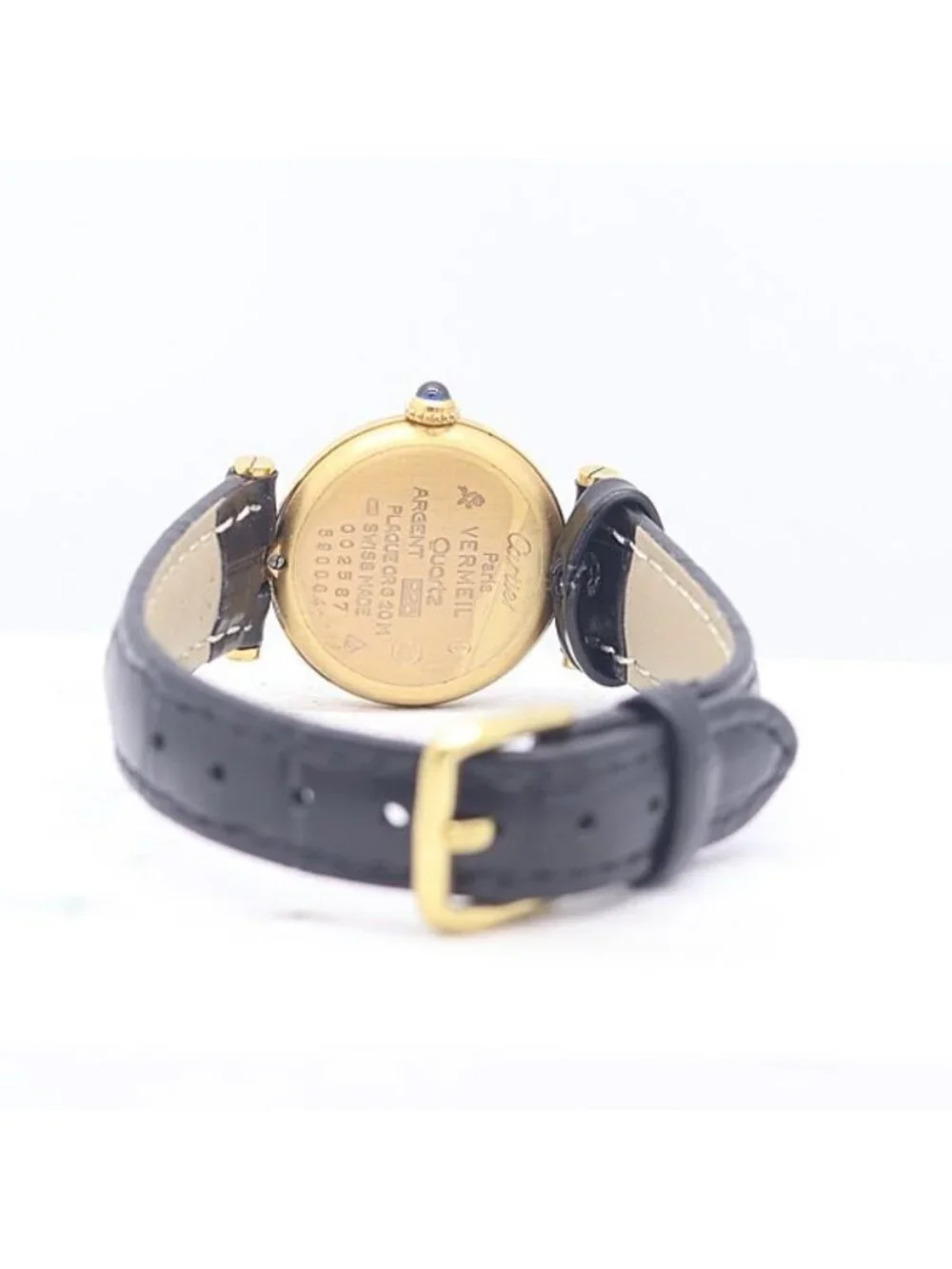 Cartier Bonded Must Vendome SM Vermeil Quartz Ivory Dial Watch
